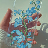 デルフィニウム iPhoneケース/Blue Delphinium (iPhone) Jelly Case
