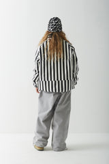ストライプロゴパッディングジャンパー/BSR2223FWJK008 STRIPE LOGO PADDING JUMPER WHITE BLACK