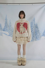 ラビットハートファージャケット Ver.2 / Rabbit Heart Fur Jacket BEIGE Ver.2