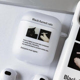 ブラックファーキャッツAirPodsケース / Black furred cats AirPods case