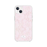 Pink lace jelly hard case (clear)