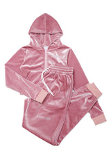 VELVET STONE CROP-HOODIE (pink) (6554802880630)