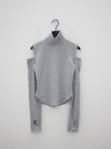 ショルダースプリットウォーマーポーラーTシャツ/Shoulder split warmer polar T-shirt (4color)