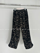 [UNISEX] Camouflage Fleece Wide Pants