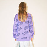 LOGO JACQUARD OVERSIZED CARDIGAN (KYTZ7CDR02W) (6541132595318)