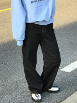 Neuveau wide denim pants