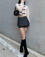 Pleated pants skirt