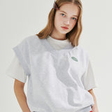 UNBALANCED SWEATER VEST_WHITE MELANGE (6690084814966)