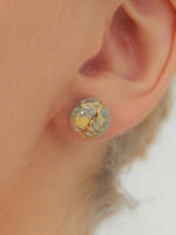 2021 Pantone Daily Round Marbling earring (YG) (6641940004982)