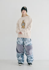 スーパーワイドパンツ / BSR2223FWPT012 DSXBR WSS SUPER WIDE PANTS MARBLE GRAY