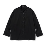 オーバーサイズバックインセイションシャツバック/OVERSIZE BACK INCISION SHIRT BLACK