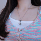 skull heart kitsch necklace