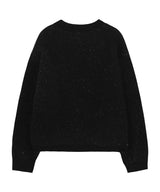 [NF] BLUNT LETTERING LOGO KNIT (BLACK)_F23ZB261