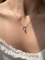 ヒルトンムーンストーンハートネックレス / [925silver] Hilton Moonstone Heart Necklace