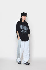 ツートーンカラードストリングパンツ / two-tone colored string pants