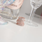 3MM プロング セッティング テニス リング / 3MM Prong Setting Tennis Ring (rosegold)