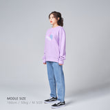 3Dロゴクルーネック / 3D Logo Crewneck  Lavender (4562977357942)