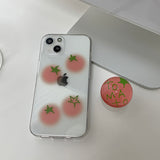 チェリートマトフォーンケース スマホグリップセット