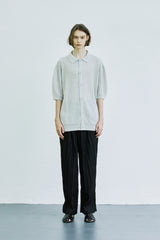 バンピーダイアモンドニットハーフカーディガン/bumpy diamond knited half cardigan gray