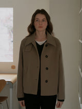 Soft wool half coat (6635891818614)