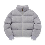 CHERRY KNIT HIGH NECK DOWN [LIGHT LAVENDER]