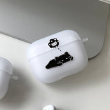 ブラック - ミスユーサムキャット カップル AirPods Case_マット