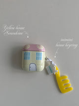 ヘアブラシキーリング / Yellow hairbrush keyring