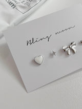 [4 set] vanilla ribbon piercing set