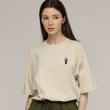 タトゥーエンブロイダリーストライパーショートスリーブT / Tattoo Dog Embroidery Striper Short Sleeve Tee_5color