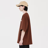 RE:ON LOGO T-SHIRT (BROWN)