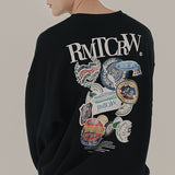 RMTCRW ラベルスウェットシャツ / RMTCRW LABEL SWEAT SHIRT_BLACK