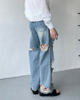 SOオーバーヴィンテージデニムパンツ / SO Over Vintage Denim Pants (Blue)