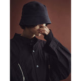 レクシオンカーブドジップオーバーシャツ / REXION CURVED ZIP-OVER SHIRT_BK