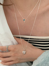 カヤハートネックレス / [925silver] Kaya heart necklace