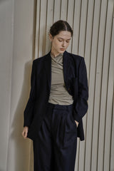 ウールツイルセットアップジャケット/WOOL TWILL SETUP JACKET_NAVY