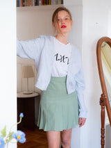 PLEATS SKIRT_MINT (6580083032182)