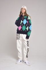 argyle knit (ivory)(Copy) (6628349902966)