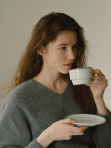 Raccoon v-neck knit (6653803004022)
