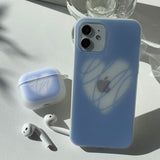 Blue - Chocolate Heart AirPods Case_matt