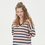 STRIPE V NECK KNIT_PINK (6612840743030)