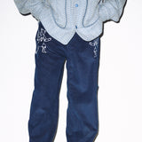 ナイトベア刺繡コーデュロイパンツ/KNIGHY BEAR EMBROIDERED CORDUROY PANTS