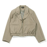 big shoulder zipper blazer (6612893991030)
