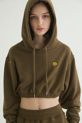 SM:]E CROP HOODIE KHAKI (6608592535670)