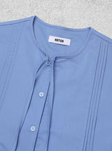 pintuck string shirt