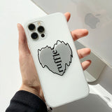 Vertical - Ruffle Heart Phone Case