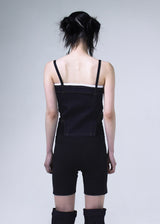 Denim Foldover Sleeveless - Blue