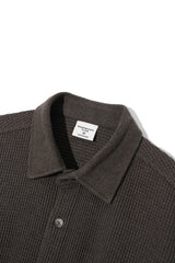 ワッフル コットン シャツ S103 / Waffle Cotton Shirt S103 Matte Brown