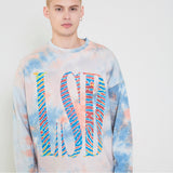 L.S.D Tie dye long sleeve - Blue/Orange (6674995118198)