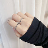 ブラックチェーンリングセット / Black chain ring set (7 set)