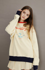 AMALFI INSIDE-OUT SWEATSHIRT [CREAM] (6613790785654)